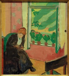 Mujer negra en la ventana (Marg Moll)